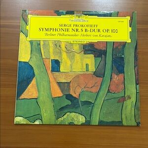 Deutsche Grammophon Serge Prokofieff Symphony No. 5 B-DUR OP.100 Vinyl Record LP